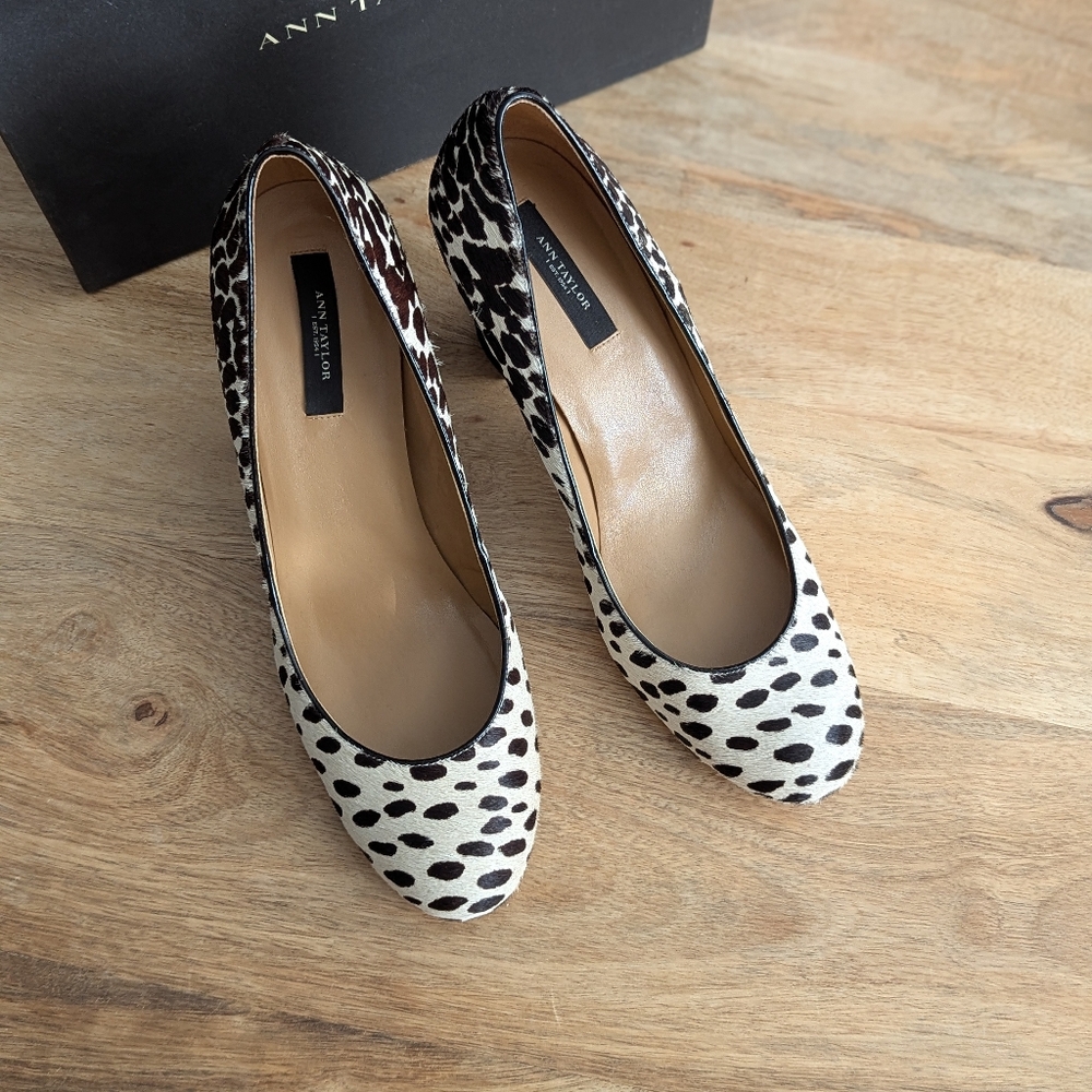 Ann Taylor Perfect Haircalf Block Heels - Picture 6 of 10